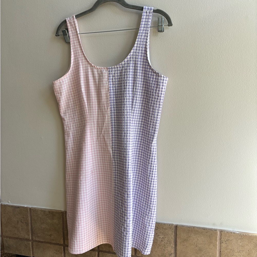 NLT Pink and Purple Gingham Dress